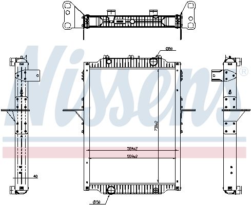 NISSENS 637879 Radiator, engine cooling