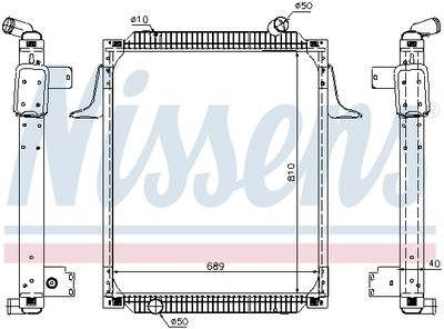 Radiator, engine cooling NISSENS 67245