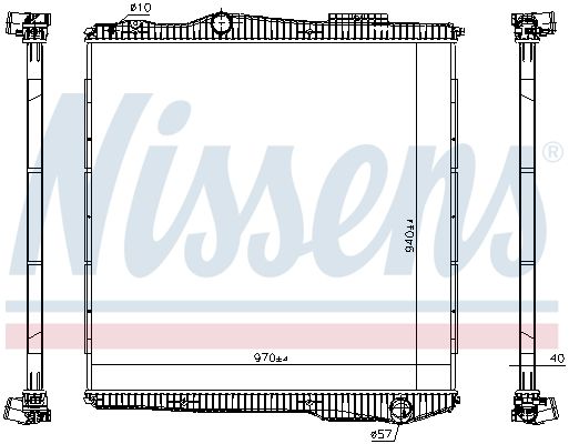 NISSENS 672910 Radiator, engine cooling