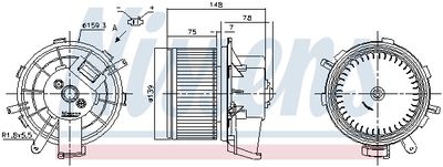 Interior Blower NISSENS 87675