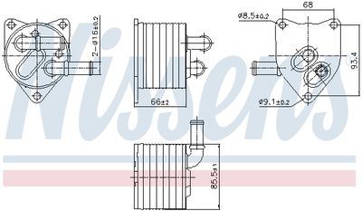 Oil Cooler, automatic transmission NISSENS 91512