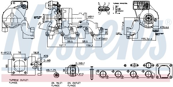 NISSENS 93123 Charger, charging (supercharged/turbocharged)