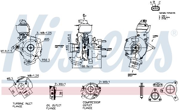 NISSENS 93854 Charger, charging (supercharged/turbocharged)