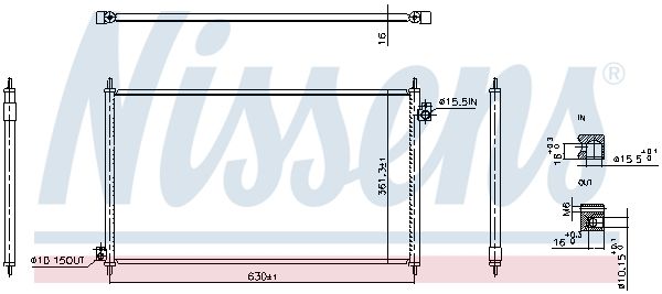 NISSENS 940917 Condenser, air conditioning