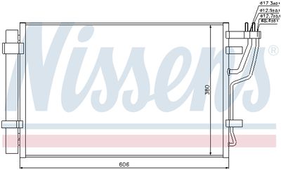 Condenser, air conditioning NISSENS 94981