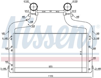 Charge Air Cooler NISSENS 96083