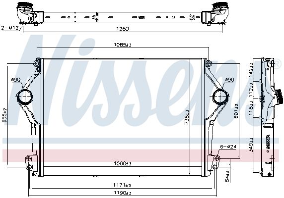 NISSENS 961262 Charge Air Cooler