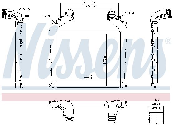 NISSENS 961323 Charge Air Cooler