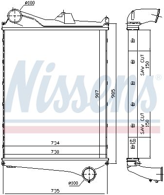 NISSENS 97006 Charge Air Cooler