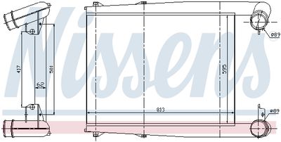 Charge Air Cooler NISSENS 97025