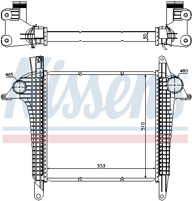 NISSENS 97057 Charge Air Cooler