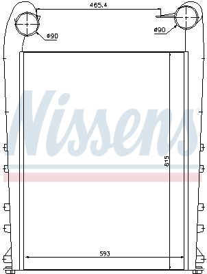 NISSENS 97058 Charge Air Cooler