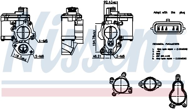 NISSENS 98265 EGR Valve