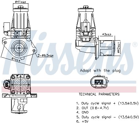NISSENS 98377 EGR Valve