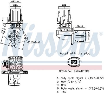 EGR Valve NISSENS 98377