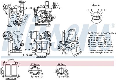 EGR Valve NISSENS 98383