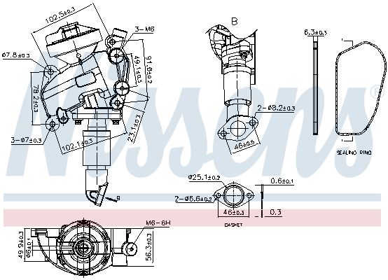 NISSENS 98415 EGR Valve