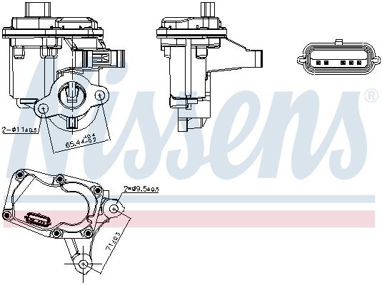 NISSENS 98446 EGR Valve