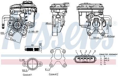 EGR Valve NISSENS 98555