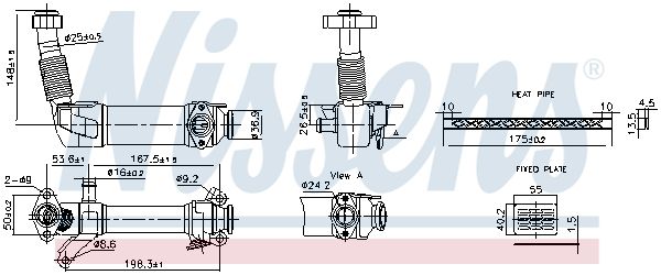 NISSENS 989280 Cooler, exhaust gas recirculation
