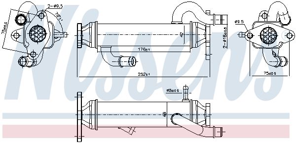 NISSENS 989328 Cooler, exhaust gas recirculation