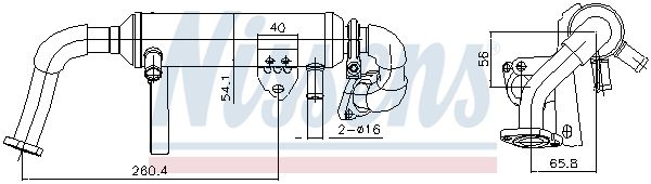 NISSENS 989482 Cooler, exhaust gas recirculation