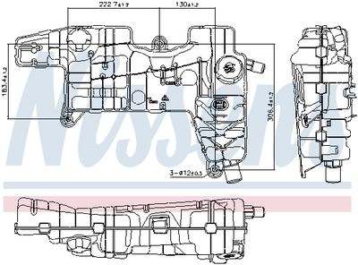 Expansion Tank, coolant NISSENS 996310