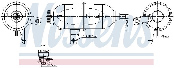 NISSENS 996331 Expansion Tank, coolant