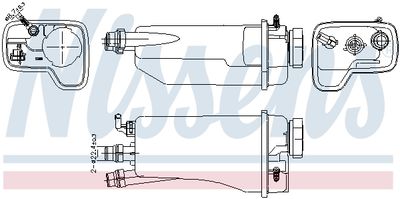 Expansion Tank, coolant NISSENS 996361