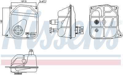 Expansion Tank, coolant NISSENS 996362