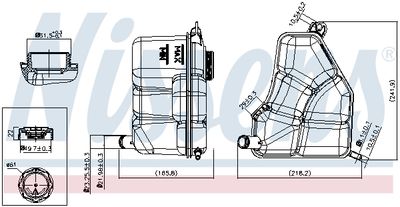 Expansion Tank, coolant NISSENS 996386