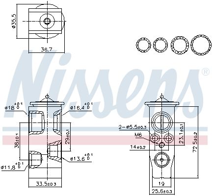 NISSENS 999452 Expansion Valve, air conditioning