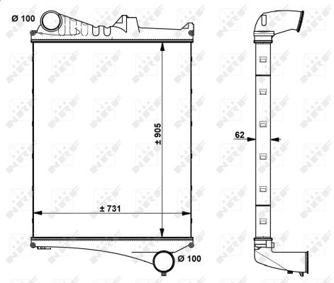 NRF 30225 Charge Air Cooler
