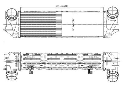 Charge Air Cooler NRF 309065