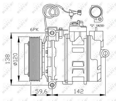 Compressor, air conditioning NRF 32377