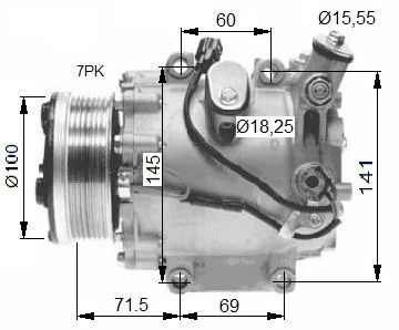 NRF 32491 Compressor, air conditioning