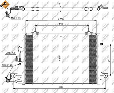 Condenser, air conditioning NRF 35031