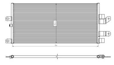 Condenser, air conditioning NRF 350389