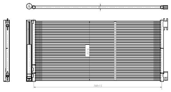 NRF 350429 Condenser, air conditioning
