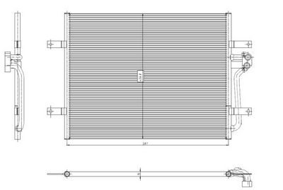 Condenser, air conditioning NRF 350444