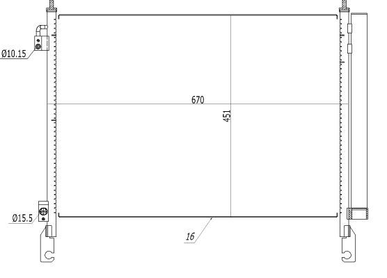 NRF 350460 Condenser, air conditioning