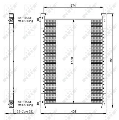 Condenser, air conditioning NRF 35064