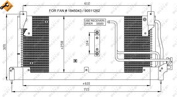 NRF 35218 Condenser, air conditioning
