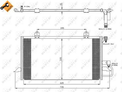 Condenser, air conditioning NRF 35248