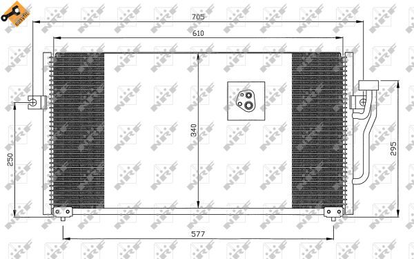 NRF 35293 Condenser, air conditioning
