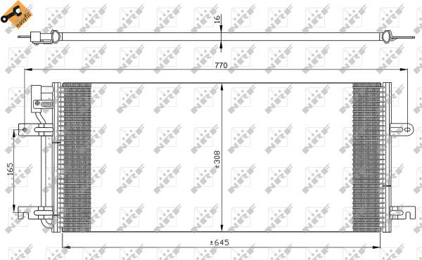 NRF 35316 Condenser, air conditioning