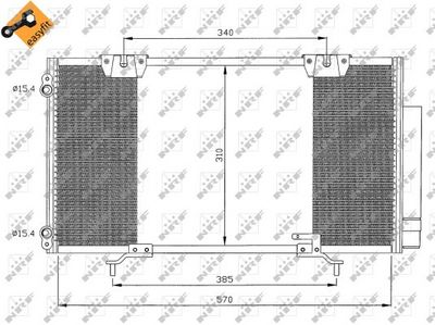 Condenser, air conditioning NRF 35337