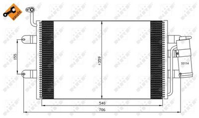 Condenser, air conditioning NRF 35338