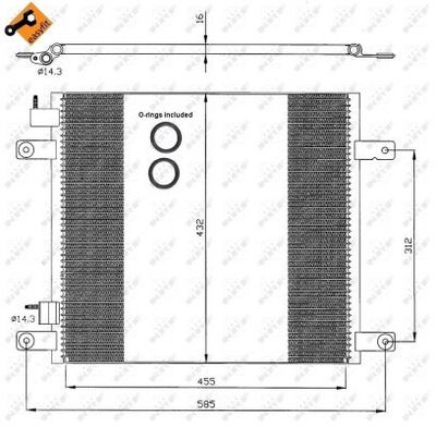 Condenser, air conditioning NRF 35364