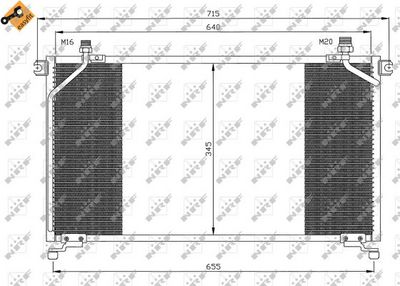 Condenser, air conditioning NRF 35373